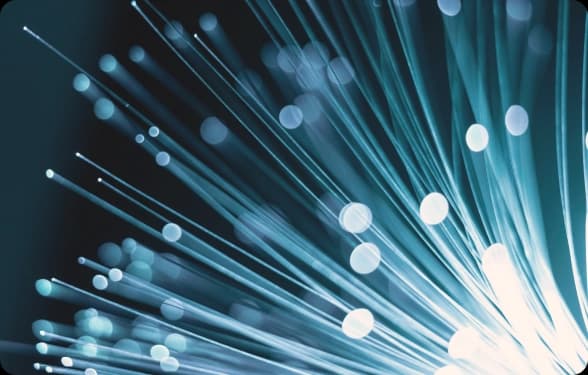 foto ilustrando a fibra óptica
